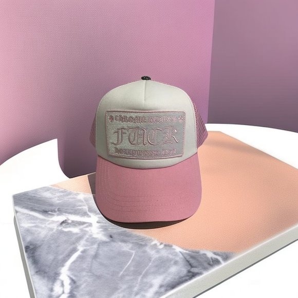 Sun Hat Embroidered Pink Logo Chrome Hearts Baseball Cap main image 6